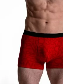 Мужские бесшовные трусы-боксеры Oemen, MB096, рис. 096 ТЕМНО-КРАСНЫЕ